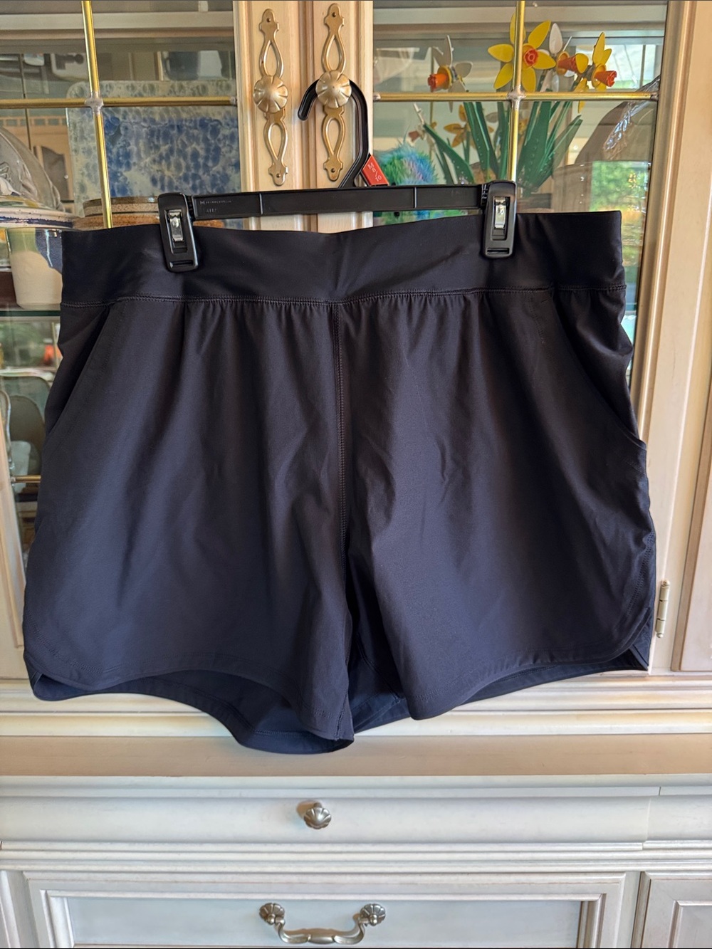 Lands' End Black Swim Shorts with Panty